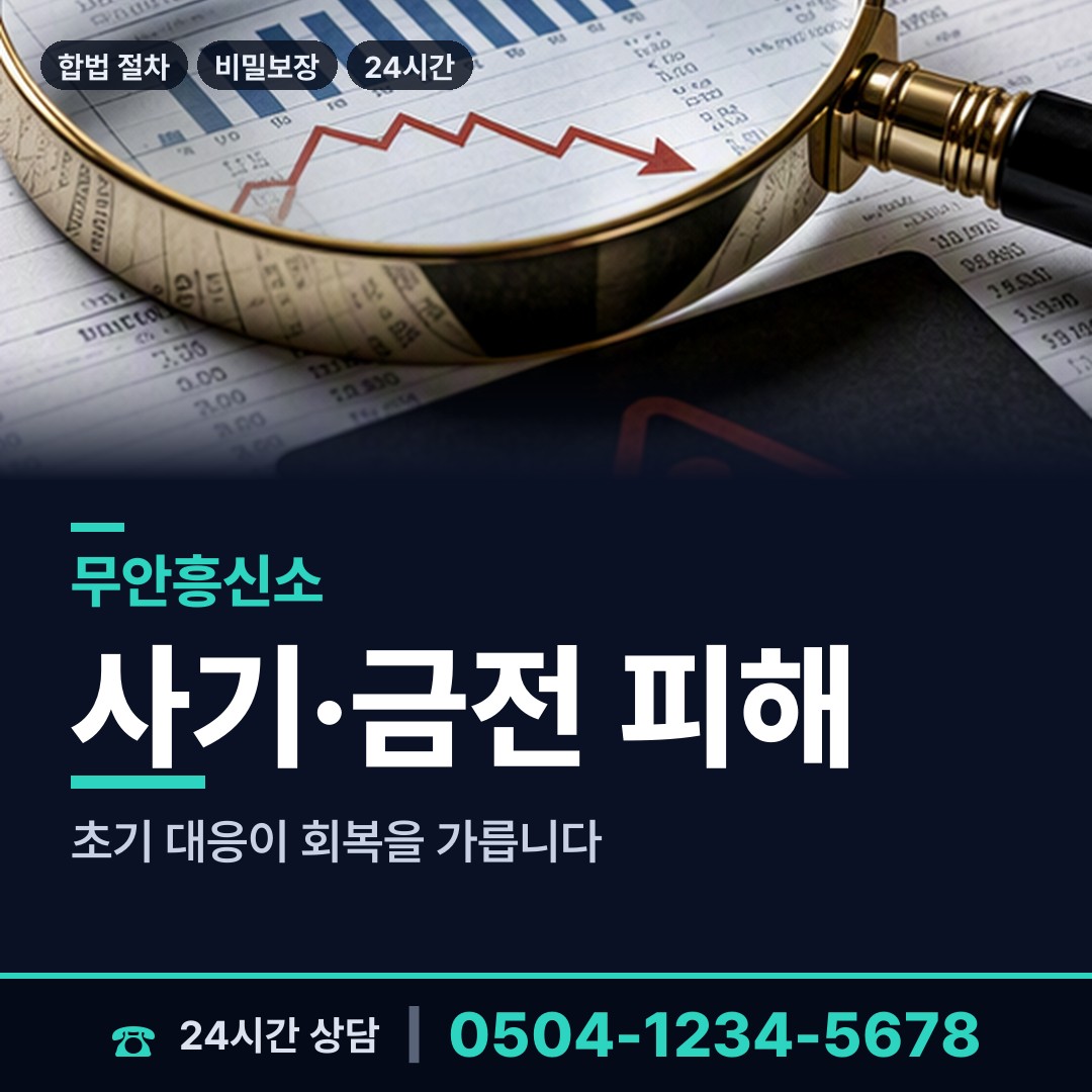 무안 삼향읍남악출장소 신용조사 상담 안내